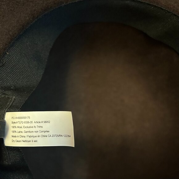 Aritzia Talula 'The Baylis' 100% Wool Floppy Brim Hat - Espresso - US S/M - Picture 5 of 5